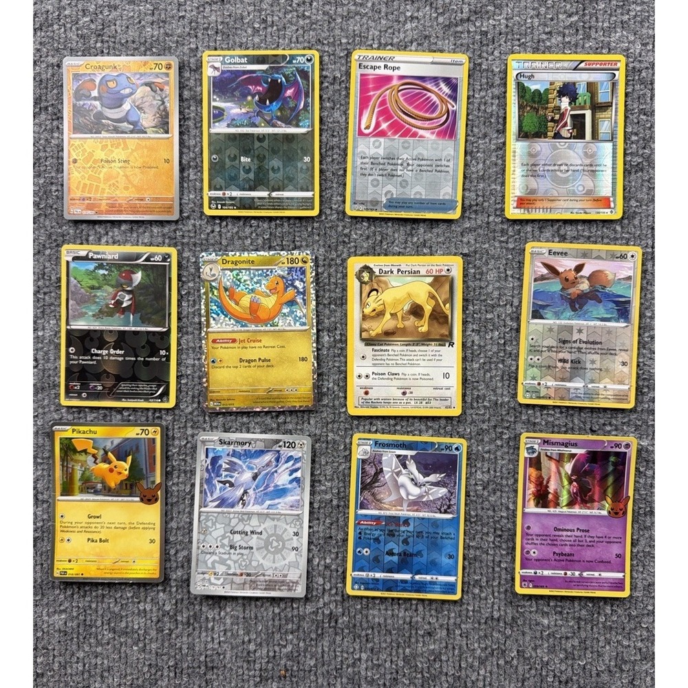 Pokemon 48 Card Lot Holo Reverse Rare Bundle Pikachu Eevee Mewtwo Dragonite - Picture 2 of 4